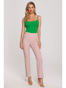 Makover Makover Pantaloni da donna K142 Rosa Regular Fit