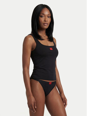 HUGO HUGO Top 50557181 Czarny Regular Fit