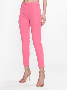 Maryley Maryley Kalhoty z materiálu 23EB52Z/M08/43FR Růžová Slim Fit