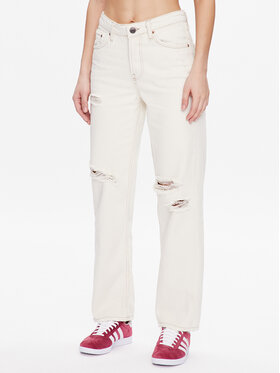 BDG Urban Outfitters BDG Urban Outfitters Jeansy BDG AUTH STRAIGHT ECRU 76472356 Écru Regular Fit