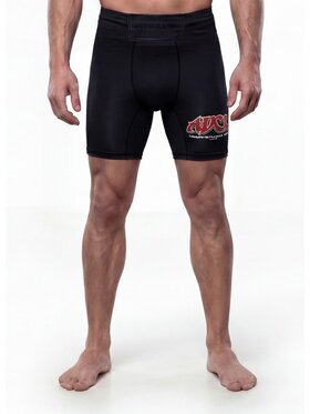 PITBULL PITBULL Szorty sportowe ADCC Czarny Regular Fit