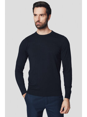 Lancerto Lancerto Sweter Geir SW073224000080 Granatowy Regular Fit