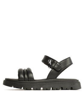 Calvin Klein Jeans Sandali Velcro Sandal V4A2-80512-1614 Črna