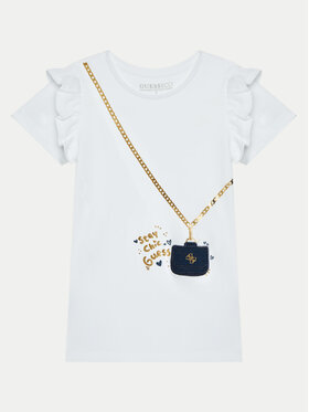 Guess Guess Igapäevane kleit K5RK00 KA6W4 Valge Regular Fit