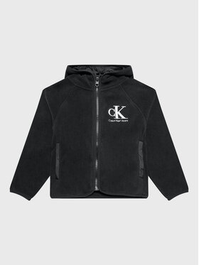 Calvin Klein Jeans Calvin Klein Jeans Fliso džemperis IB0IB01443 Juoda Regular Fit