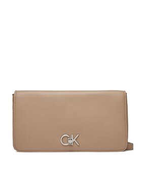 Calvin Klein Calvin Klein Handtasche Re-Lock Double Gusette K60K611336 Beige