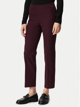 Tommy Hilfiger Tommy Hilfiger Παντελόνι υφασμάτινο WW0WW51745 Μπορντό Slim Fit