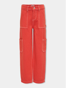 Kids ONLY Kids ONLY Hlače Vilje 15316877 Crvena Straight Fit