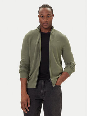 Mustang Mustang Strickjacke Escondido 1016847 Grün Regular Fit