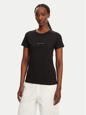 Calvin Klein Jeans Calvin Klein Jeans Tričko Monologo J20J223563 Čierna Slim Fit