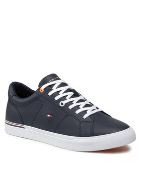 Tommy Hilfiger Tommy Hilfiger Sneakersy Corporate Vulc Leather FM0FM03997 Granatowy
