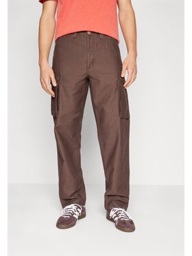 Wrangler Wrangler Spodnie materiałowe REGULAR CARGO Brązowy Relaxed Fit