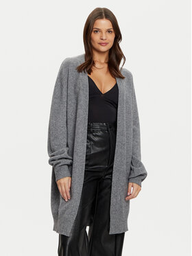 Kontatto Kontatto Strickjacke 3M0143 Grau Relaxed Fit