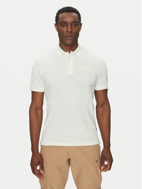 Napapijri Napapijri Tricou polo E-Amundsen NP0A4IN9 Écru Regular Fit