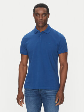 s.Oliver s.Oliver Тениска с яка и копчета 2138262 Син Regular Fit