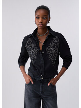 Liu Jo Liu Jo camicia di jeans UF6193D037287520 Nero Regular Fit