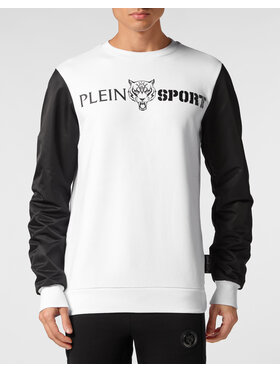 Plein Sport Plein Sport Longsleeve 13097 Biały Regular Fit