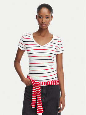 Tommy Jeans Tommy Jeans T-shirt DW0DW17385 Bijela Slim Fit