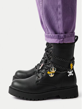 Powerpuff Girls Powerpuff Girls Schnürschuhe AW23-127WBPPG Schwarz