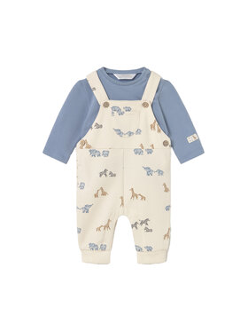 Mayoral Mayoral komplet_bluzka_i_ogrodniczki 2618 Celeste Regular Fit