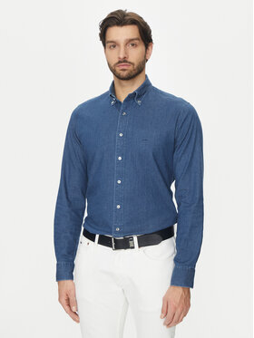 Michael Kors Michael Kors džínsová košeľa MD0MD91441 Tmavomodrá Slim Fit