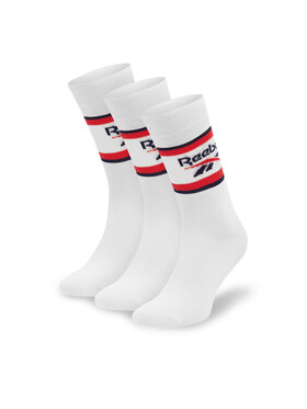 Reebok Reebok Набір з 3 пар низьких шкарпеток unisex R0369-SS24 (3-pack) Білий