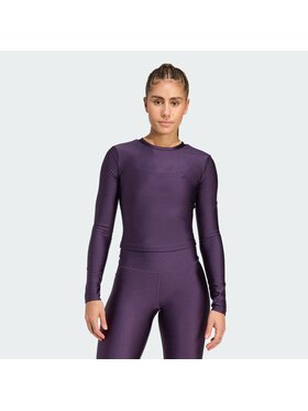 adidas adidas Koszulka techniczna 156555 Fioletowy Fitted Fit