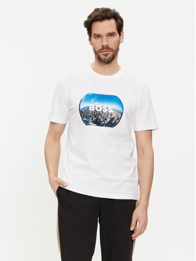 Boss Boss T-Shirt Tiburt 511 50512110 Biały Regular Fit