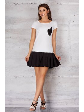 Infinite You Infinite You Sukienka letnia M060 Biały Basic Fit