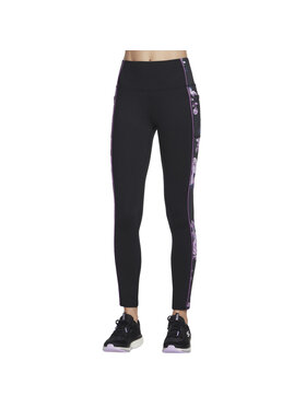 Skechers Skechers Leggings Skechers GO Stretch Winter Bloom Legging Nero Slim Fit