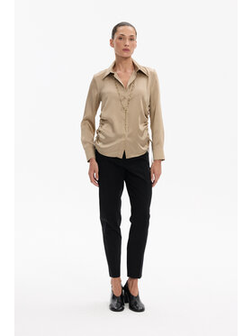 Deni Cler Milano Deni Cler Milano Koszula W-DC-1471-F5-F6-12-1 Beżowy Regular Fit