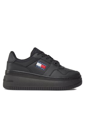 Tommy Jeans Tommy Jeans Sneakers Tjw Retro Basket Flatform Ess EN0EN02506 Negru