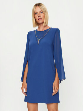 Rinascimento Rinascimento Φόρεμα κοκτέιλ CFC0115580003 Μπλε Regular Fit