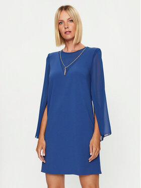 Rinascimento Rinascimento Rochie cocktail CFC0115580003 Albastru Regular Fit