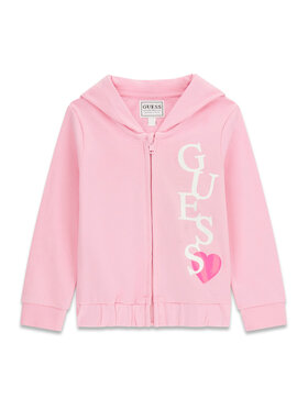 Guess Guess Bluza K6RQ01 KA6R4 Różowy Regular Fit