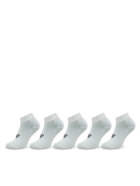 4F 4F 5er-Set niedrige Kindersocken 4FJWAW23USOCF231 Weiß