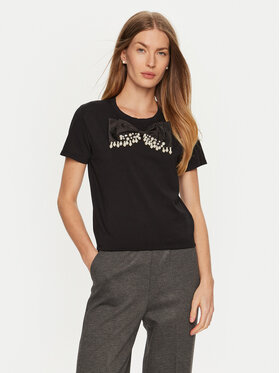 ViCOLO ViCOLO Marškinėliai RS0042 Juoda Regular Fit