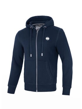 PITBULL PITBULL Bluza męska rozpinana z kapturem Small Logo XL Granatowy Regular Fit