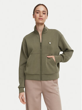 Guess Guess Bluza V6YQ17 K4313 Khaki Regular Fit