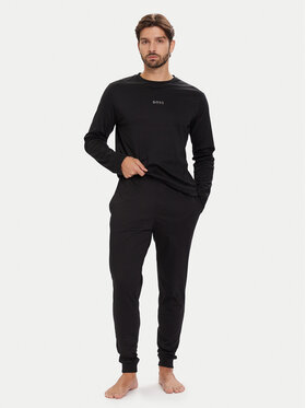 BOSS BOSS Pyžamo Xmas 50550547 Černá Regular Fit