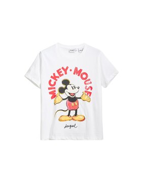 Desigual Desigual T-shirt TS_MICKEY MOUSE Bianco Regular Fit