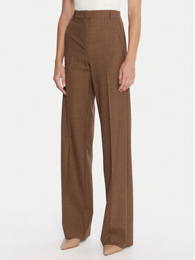 Marella Marella Spodnie materiałowe Tales 2523136241 Beżowy Regular Fit