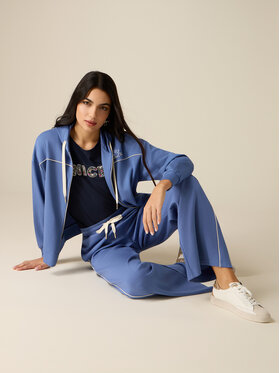 Oltre Oltre Pantaloni di tessuto P810J002517N004 Blu Regular Fit