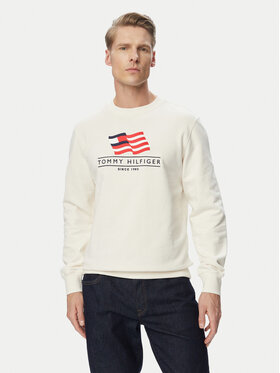 Tommy Hilfiger Tommy Hilfiger Sweatshirt Main Flag MW0MW43383 Hellbeige Regular Fit