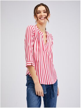 Orsay Orsay Bluzka 619120324000__40 Różowy Regular Fit