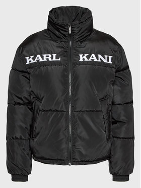 Karl Kani Karl Kani Kurtka puchowa Retro Essential 6176452 Czarny Regular Fit