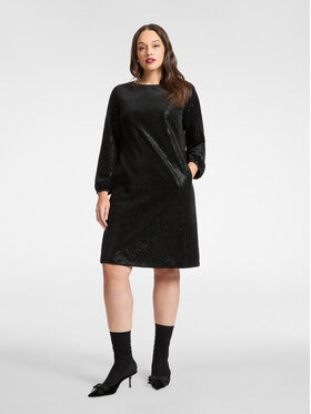 Elena Mirò Elena Mirò Sukienka codzienna 7449P000254N033 Czarny Regular Fit