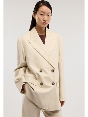 Trussardi Trussardi Giacca di transizione Q976A000414N002 Crema Regular Fit