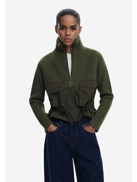 Desigual Desigual Cardigan JERS_TAMPERE Verde Regular Fit