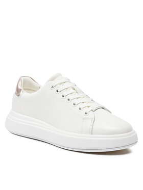 Calvin Klein Calvin Klein Sneakers Cupsole Lace Up Leather HW0HW01987 Bianco